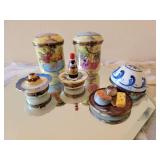 Limoges Porcelain Trinket Box Collection ~ Food Theme
