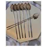 Sterling Silver Ice Tea Spoon Straws ~ 69 grams