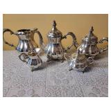 Sterling Silver Tea Service with sp Tray ~ 2441 grams