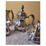 Sterling Silver Tea Service with sp Tray ~ 2441 grams