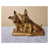 Antique Cast Iron FDR Scottie Dog Doorstop and Boot Scrape