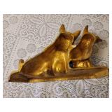 Antique Cast Iron FDR Scottie Dog Doorstop and Boot Scrape