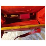 Vintage Red Kelly Handbag by Evans