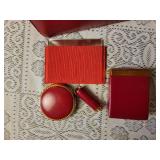 Vintage Red Kelly Handbag by Evans