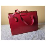 Vintage Red Kelly Handbag by Evans