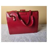 Vintage Red Kelly Handbag by Evans