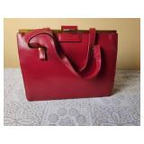 Vintage Red Kelly Handbag by Evans