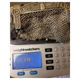 Antique Art Deco Silver Chain Mail Handbag Collection and GF Cigarette Holder