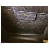 Salvatore Ferragamo Navy Blue Handbag Purse * P211009