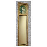 Antique Gold Gilt French Trumeau Wall Mirror