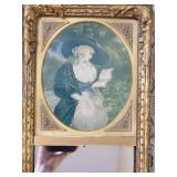 Antique Gold Gilt French Trumeau Wall Mirror