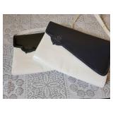 Bally Vintage Envelope Handbags ~ Black/White and Blue/White