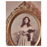 Antique 19th c. Wayside Gleaner Society Female Portrait