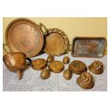 Antique Copper Moulds and Trays
