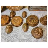 Antique Copper Moulds and Trays