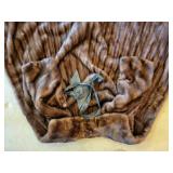 Mahogany Mink Fur Coat with Leather Sash ~ Schlammps