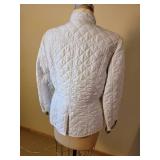 Burberry Brit White Quilted Jacket, size XL