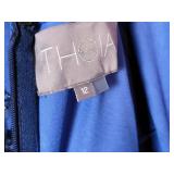Theia Blue Beaded Evening Gown, size 12