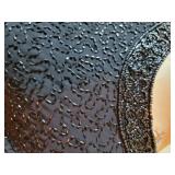 Laurence Kazar LBD Beaded Black Cocktail Dress, size L