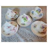 English Shelley Dainty Cup and Saucer Collection