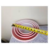 Vintage Pyrex Petal Pink Mixing Bowl Set