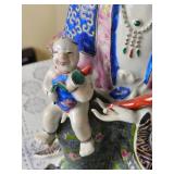 Chinese Famille Rose Goddess Statue *As Is* Lost Finger
