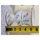 Czechoslovakian Hand-Painted Rose Vases