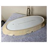 Beautiful Hand-Painted Trout Platter & Plate Set