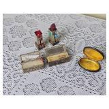 Silver & Turquoise Lipstick & Cosmetic Case