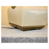 Rattan Inspired Ceramic Table Lamp