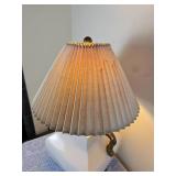 Rattan Inspired Ceramic Table Lamp