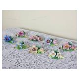 Dresden Porcelain Place Stands Rose Blooms