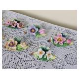 Dresden Porcelain Place Stands Rose Blooms