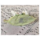 Dresden Porcelain Place Stands Rose Blooms