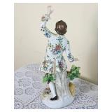 Antique Sitzendorf Porcelain Romantic Louis XV Figures