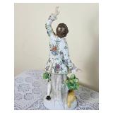 Antique Sitzendorf Porcelain Romantic Louis XV Figures