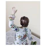 Antique Sitzendorf Porcelain Romantic Louis XV Figures