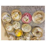 Large Variety Group of Antique Cups & Saucers