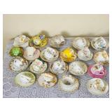 Large Variety Group of Antique Cups & Saucers