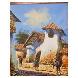 Stylized Tropical Haitian Lifestyle Paintings