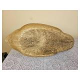 Fabulous Carved Heavy Wooden Goose