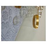 Married Collection of 24k Gold Brimmed Barware & Stemmed Glasses