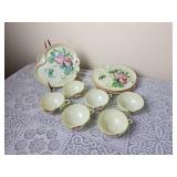 Delicate Seiei & Co Japanese Tea Cups & Saucers