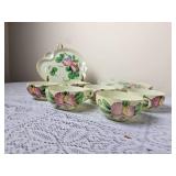 Delicate Seiei & Co Japanese Tea Cups & Saucers