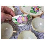 Delicate Seiei & Co Japanese Tea Cups & Saucers