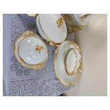 Elegant Haviland France Gold Brimmed China Service