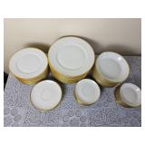 Elegant Haviland France Gold Brimmed China Service