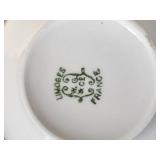 William Guerin & Co French Limoge China Service with Gold Brimmed Design