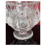 Lalique Crystal Dampierre Vase