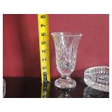 Waterford Crystal Marquis Footed Vase, Leaf Paisley, Ashtray